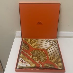 Hermes Railing silk scarf